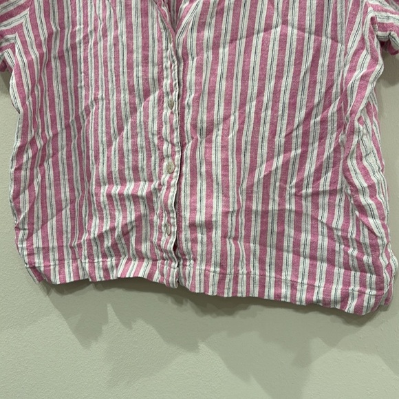 Universal threads pink and white striped top- large - Picture 4 of 5